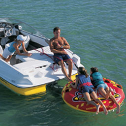 Kelowna Boat Rentals - Tubing and Kneeboarding are a lot of boating fun